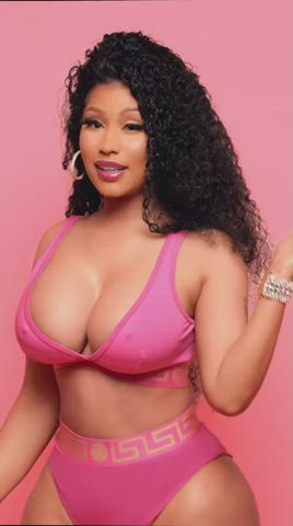 Big Tits Celebrity Nicki Minaj Pink Slow Motion clip