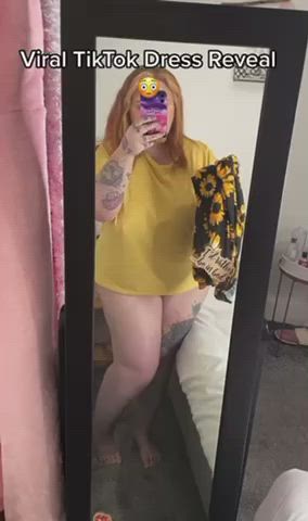 bbw dress feet redhead thick thighs tiktok clip