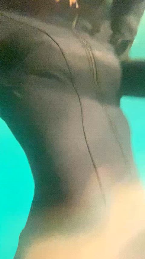 cute solo booty swimming pool clip