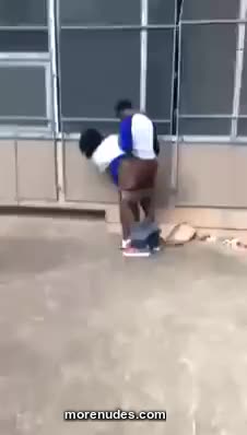 Ebony Teen Getting Fucked Outside