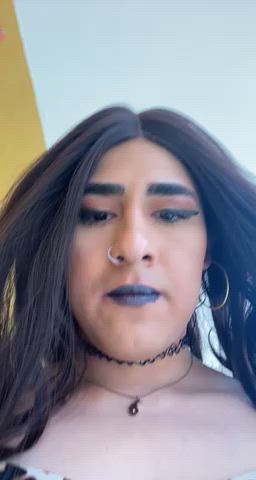 amateur crossdressing public trans clip