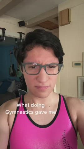 femboy gymnast spandex clip