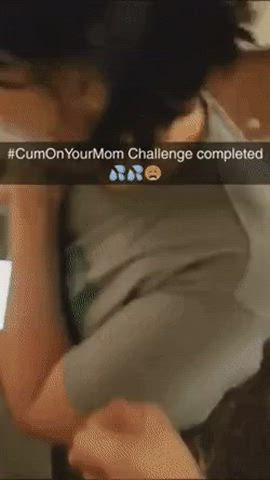 Caption Cum Cumshot Family Mom Step-Mom Taboo Porn GIF