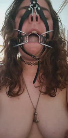 I look like such a stupid rape pig with this gag on!