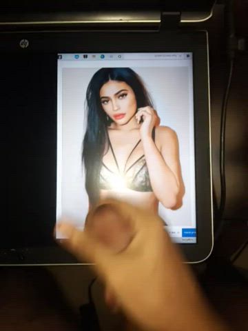 cock cum cumshot kylie jenner male masturbation tribute clip