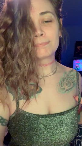 big tits gamer girl nipple piercing onlyfans playboy pornhub striptease tease tits