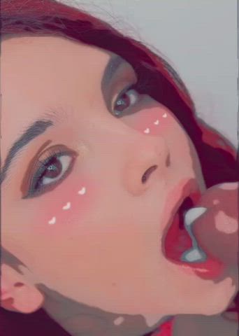 Anime Cartoon Cum In Mouth Cumshot clip