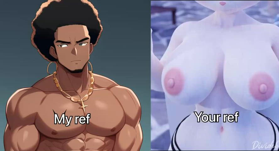 [M4ApF/Furry] An interracial/blacked rp…with a literal snowbunny??? (Info in Comments)