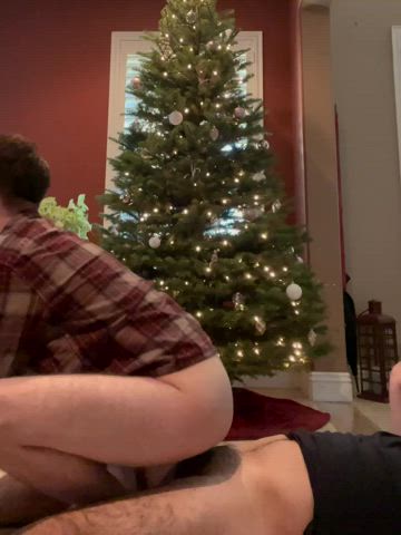 bareback christmas couple gay riding clip