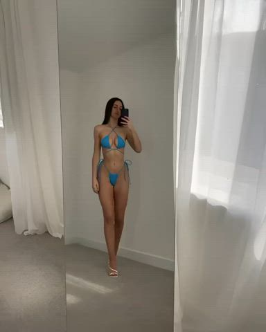 bikini cute model passionate pretty solo clip