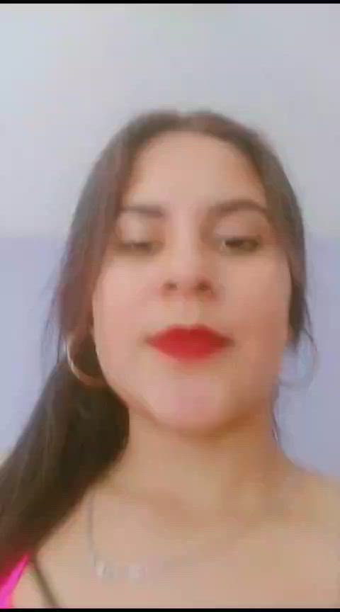 camgirl cute latina lingerie model sensual smile teen tits webcam clip