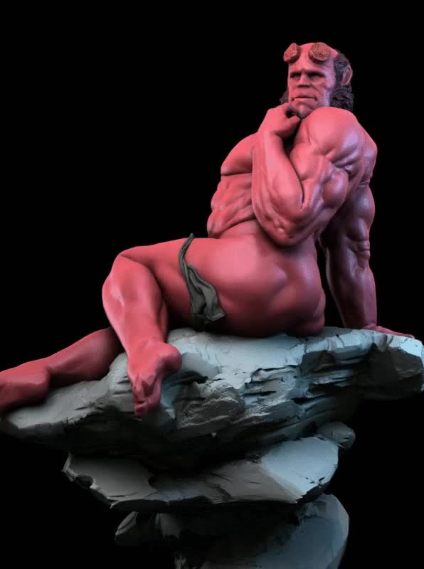 Hellboy pose