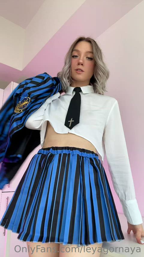 ass cosplay non-nude schoolgirl tiktok white girl clip