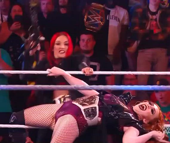 ass goth pale pawg redhead slut slutty thick wrestling clip