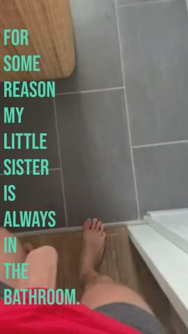 bathroom brother caption family funny porn handjob innocent sister taboo uncut clip