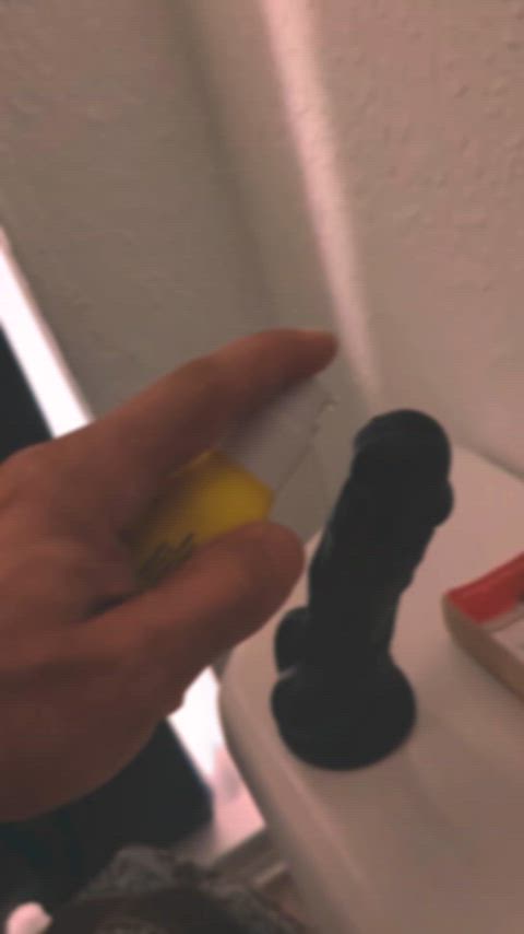 amateur anal bisexual bottom male masturbation sex toy shower solo suction dildo