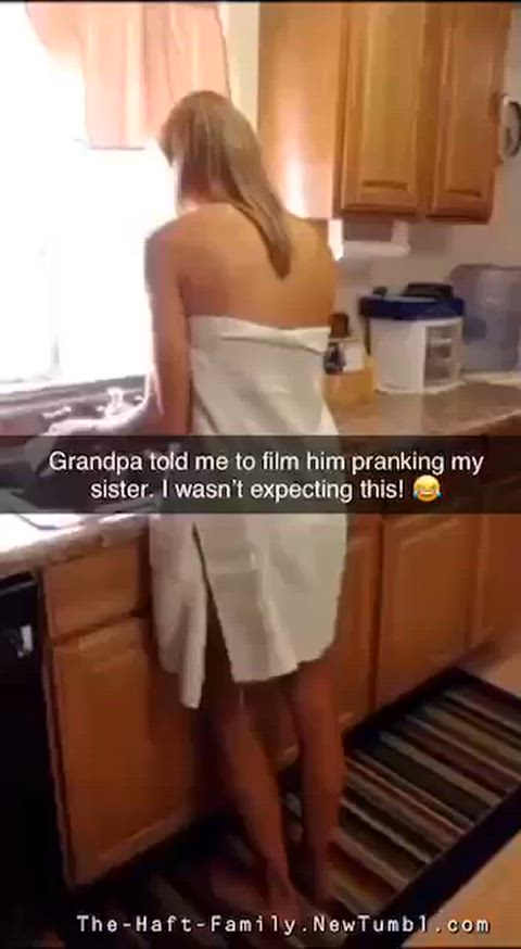 Grandpa is such a prankster!