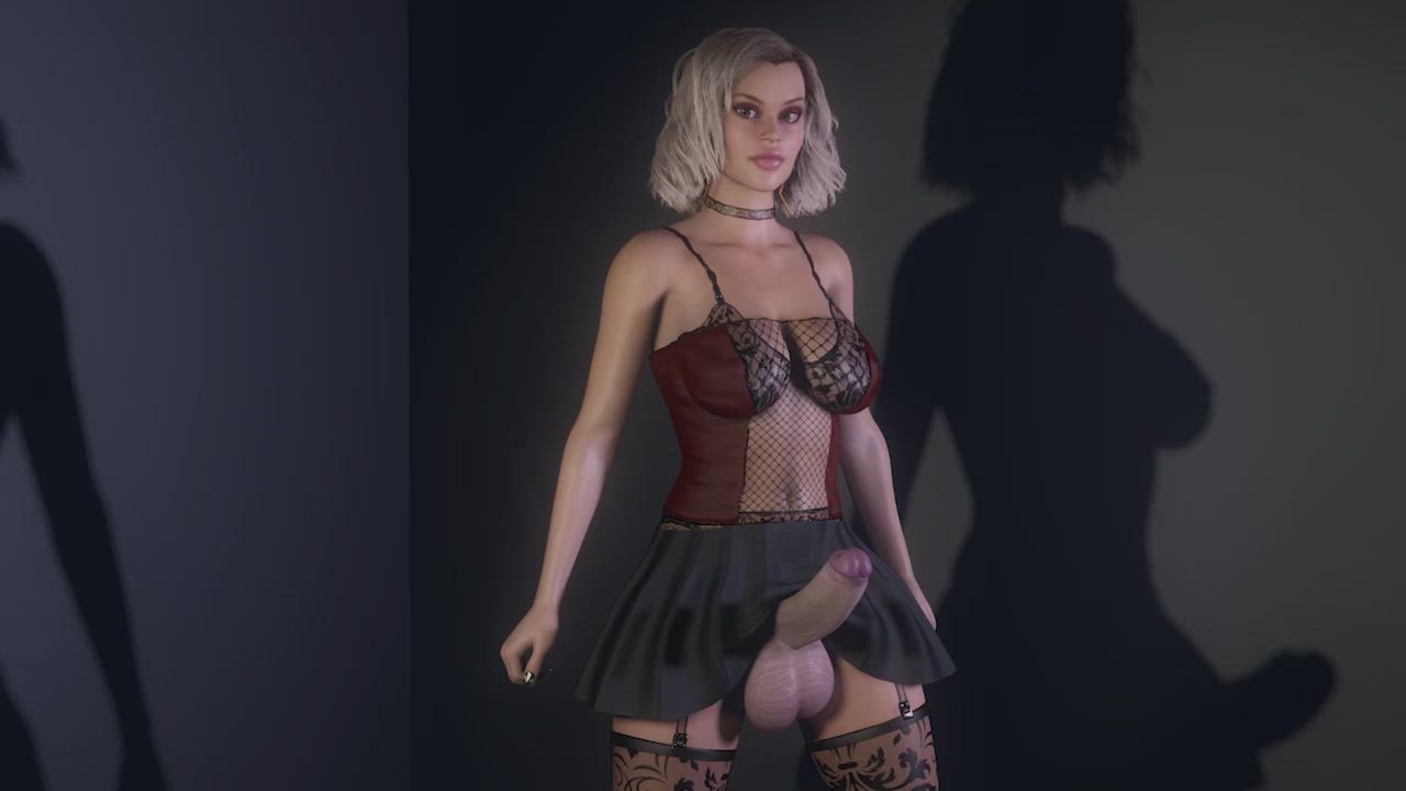 3D Fantasy Futanari clip