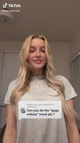 Big Tits Blonde TikTok clip