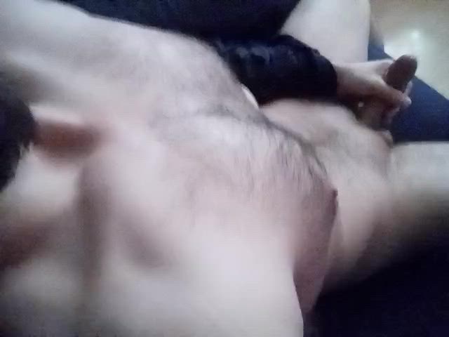 hairy chest jerk off male masturbation clip