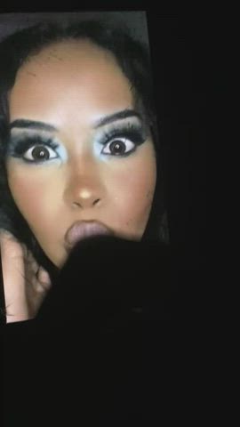 bbc brown eyes cum cumshot cute lips tiktok tribute clip