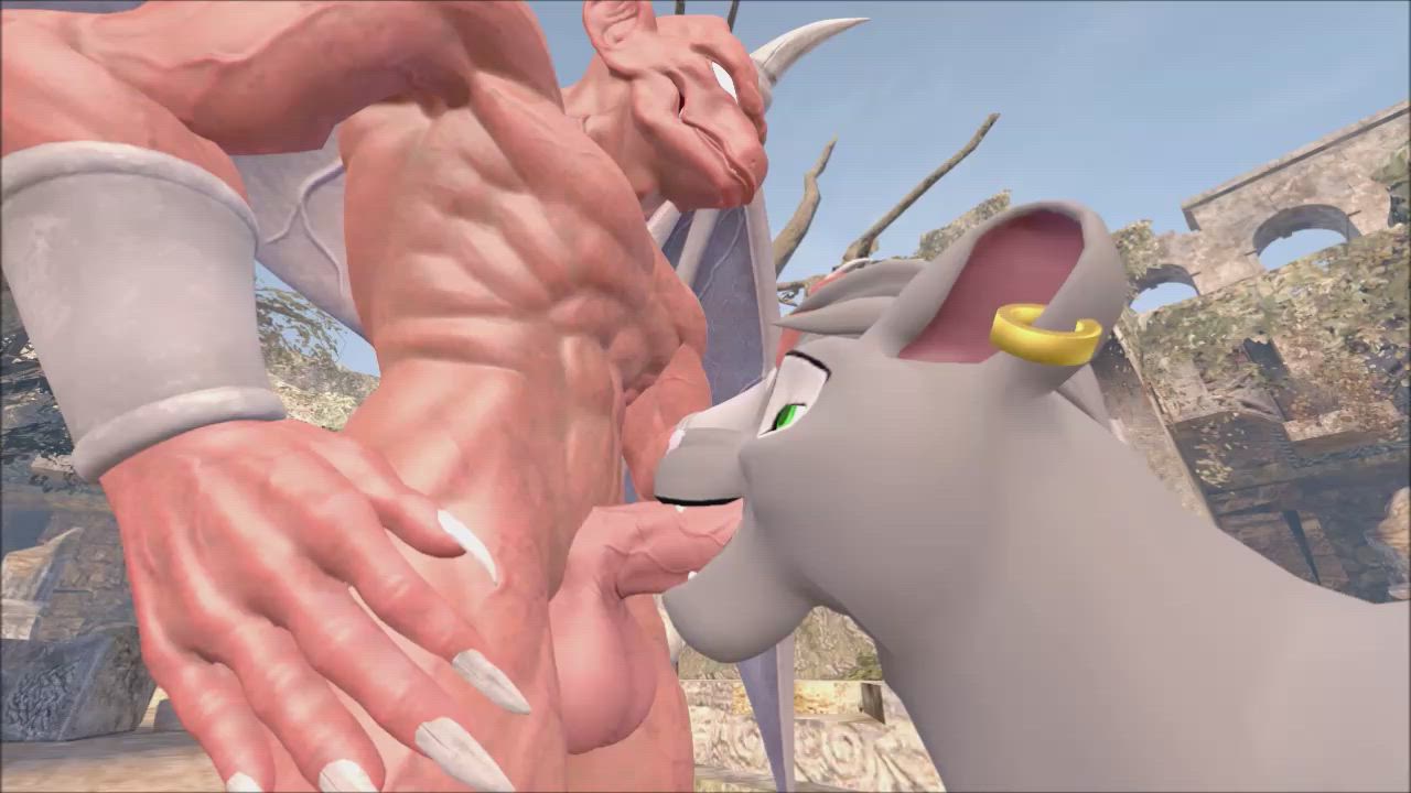 3D Animation Blowjob Gay Nude Oral clip