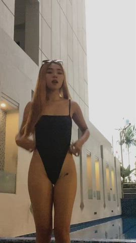 Asian Bikini Dancing Micro Bikini Pinay TikTok clip