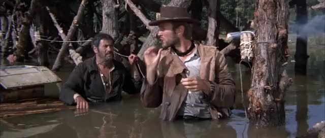 The Good The Bad and The Ugly bridge scene