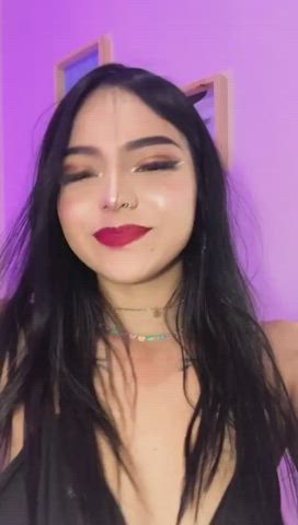 eye contact latina model seduction smile teen teens webcam clip