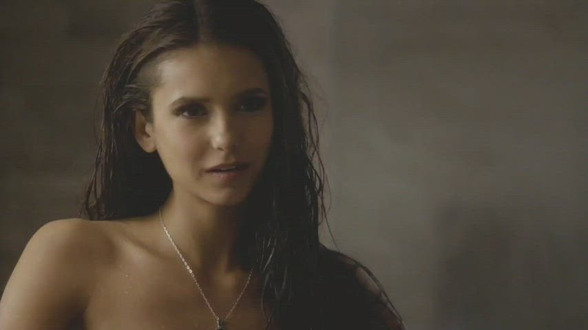 Celebrity Nina Dobrev Wet clip