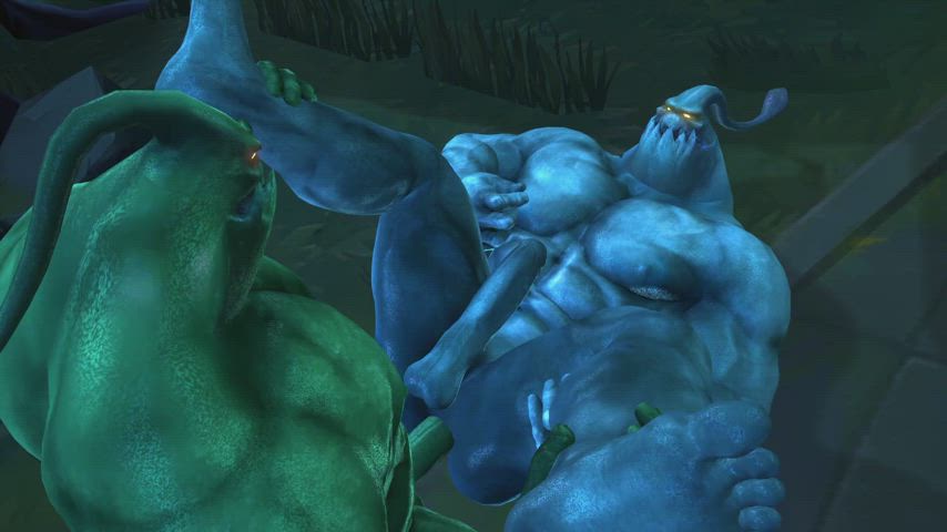 animation gay league of legends porn monster monster cock muscles rule34 sfm slime