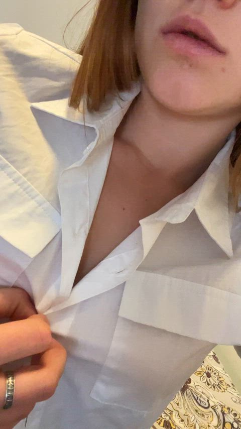 Just a 19year old schoolgirl opening blouse for you