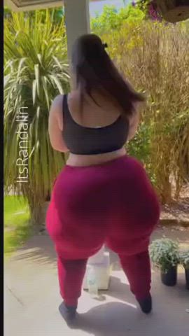 ass clapping bbw big ass booty dancing natural ssbbw teasing twerking clip