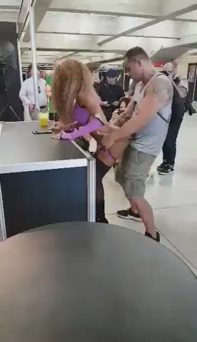 Couple caught f*cking in public