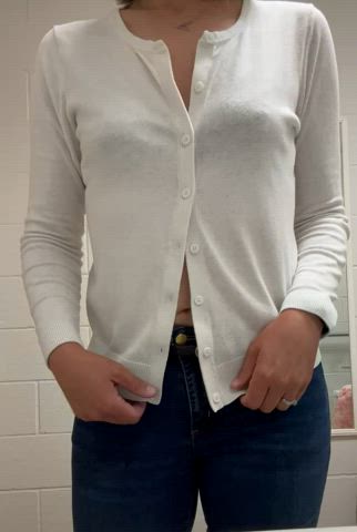 amateur lingerie natural tits public striptease teacher clip