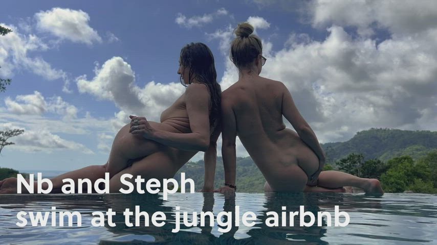 Airbnbs with a pool on the top of a mountain in the middle of the jungle with a view