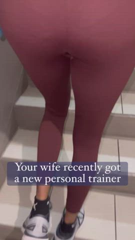 Personal trainer creampies hotwife