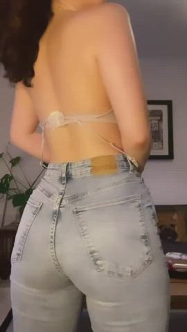 these jeans needed to come off!? link bellow to see more?