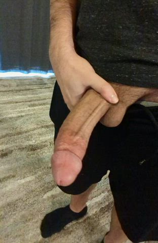 Horny in Sunday morning, had to stroke my thick cock