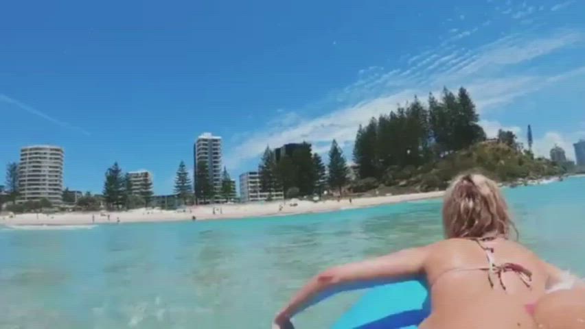 ass beach bikini teen clip