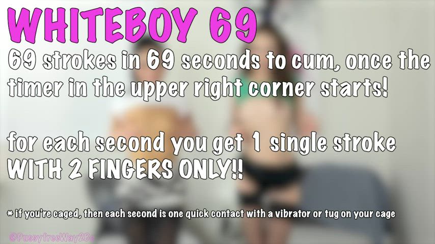 Whiteboy 69 – 1 stroke per second, are you prejac enough to waste an inferior white