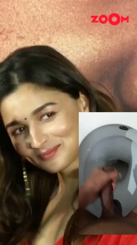 Alia bhatt enjoying cum tribute💦💦