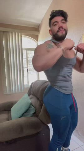 Big Ass Bubble Butt Gay Stripping Workout clip