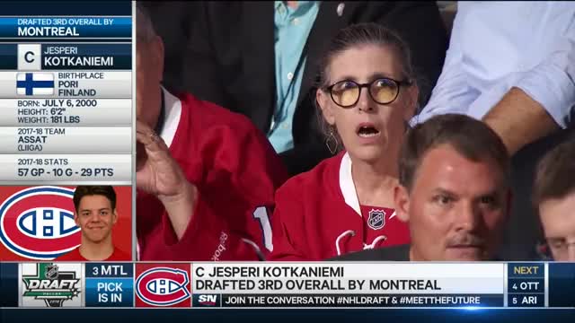 Canadiens shock fans, draft Jesperi Kotkaniemi 3rd overall