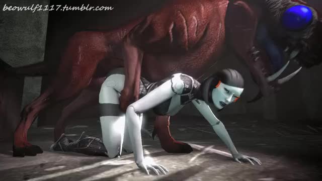 Edi fucked pounded hard by Varren [Mass Effect]