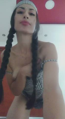 amateur ass cosplay latina model sensual skinny small tits webcam clip