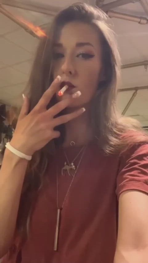 babe sexy smoking clip