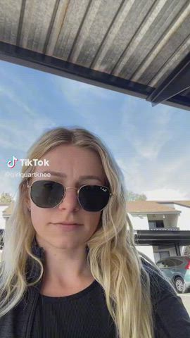 blonde camel toe tiktok clip