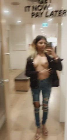 Boobs Changing Room Dressing Room Exhibitionism Exhibitionist Flashing Public Tits