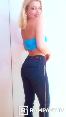 Blonde Jeans Thong clip